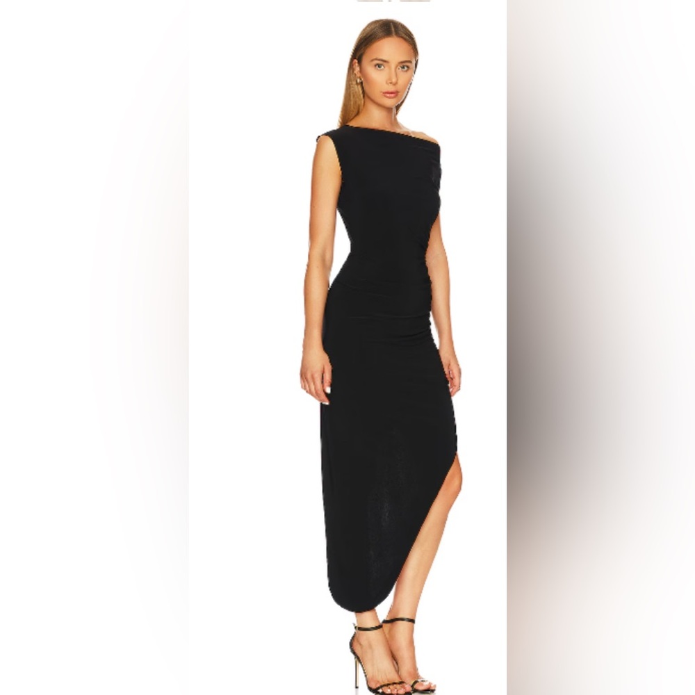 Norma Kamali Side Drape Dress